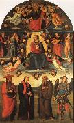 PERUGINO, Pietro The Assumption of the Virgin with Saints Spain oil painting artist